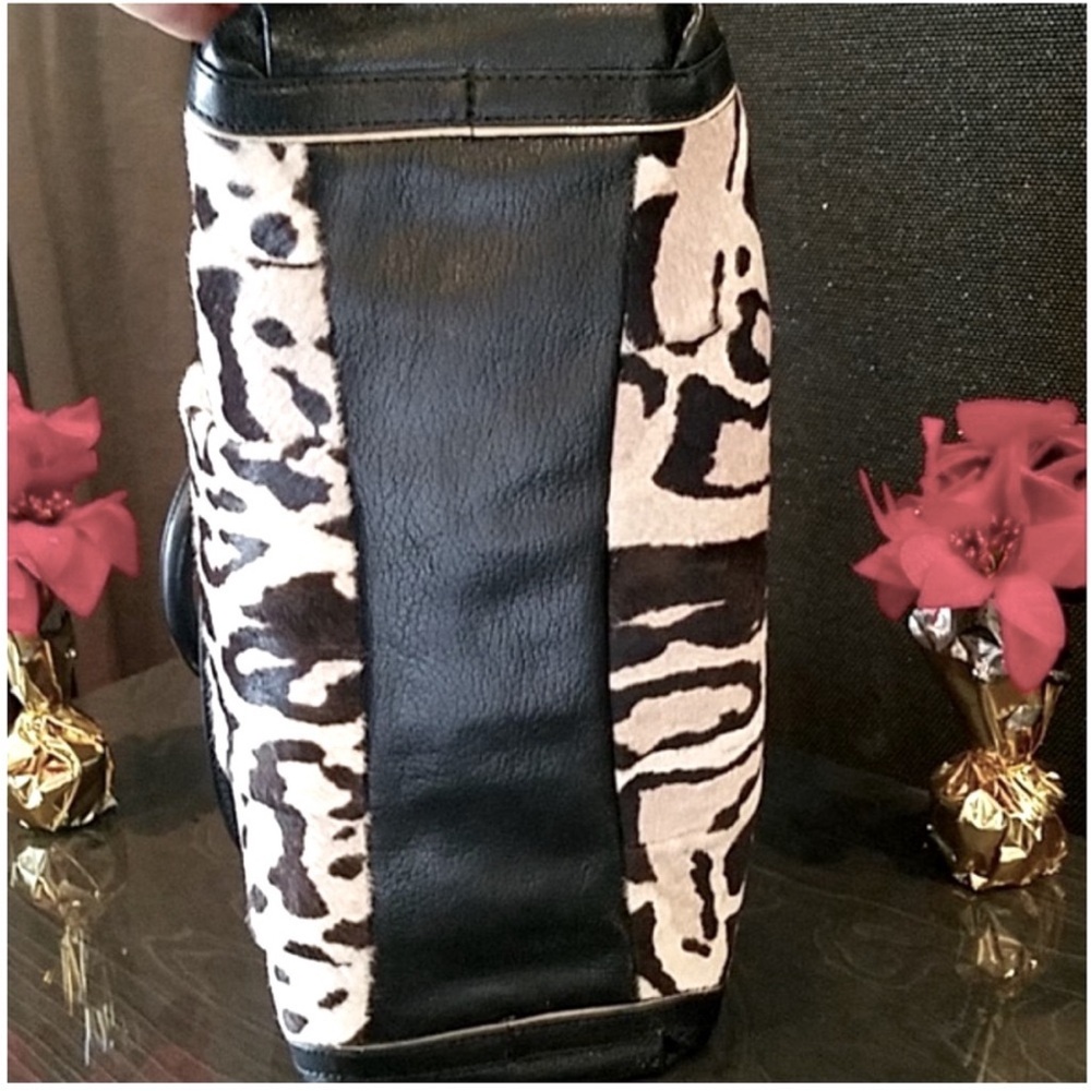 Coach 2012 Madison Haircalf Mix Madeline Satchel Shoulder Bag & Wallet Dusty NWT - Picture 6 of 16